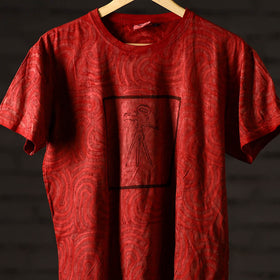 Bindaas art printed cotton unisex round neck t-shirt 18