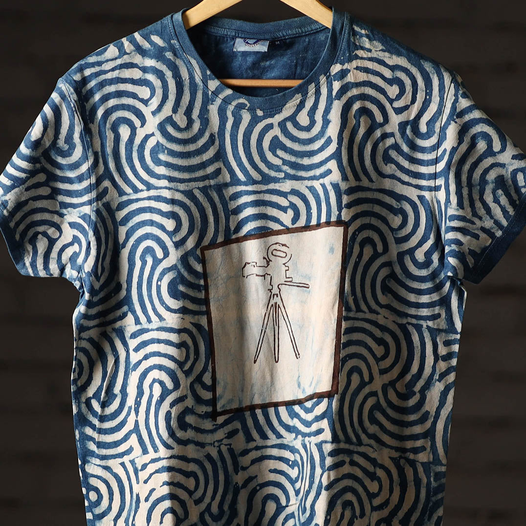 Bindaas art printed cotton unisex round neck t-shirt 37