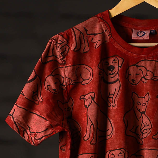 Bindaas art printed cotton unisex round neck t-shirt 40