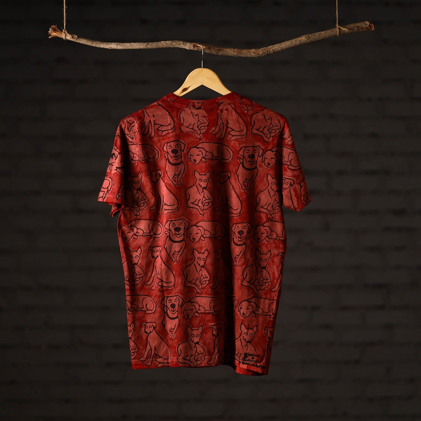 Bindaas art printed cotton unisex round neck t-shirt 40