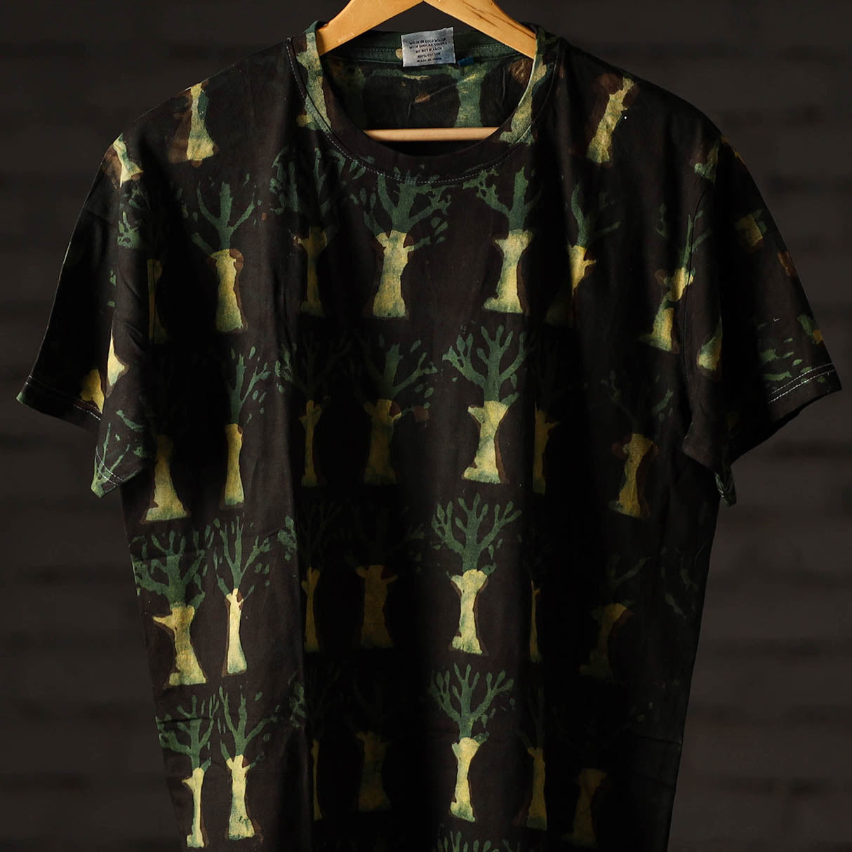 Bindaas art printed cotton unisex round neck t-shirt 44