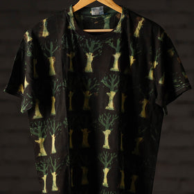 Bindaas art printed cotton unisex round neck t-shirt 44