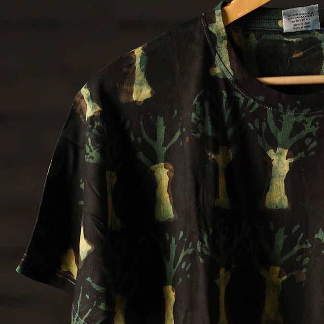 Bindaas art printed cotton unisex round neck t-shirt 44