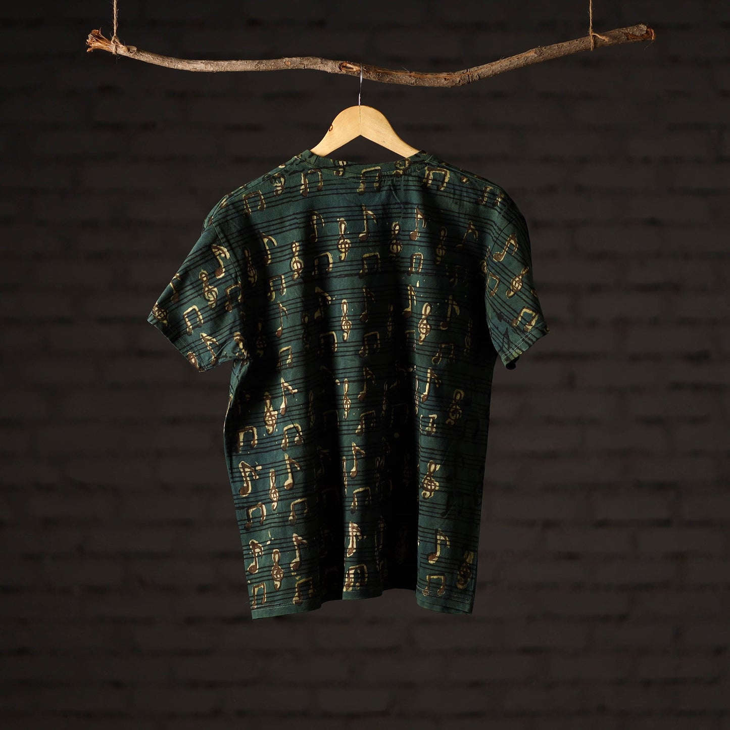 Buy Bindaas Block Art Printed Cotton Unisex Round Neck T-shirt 