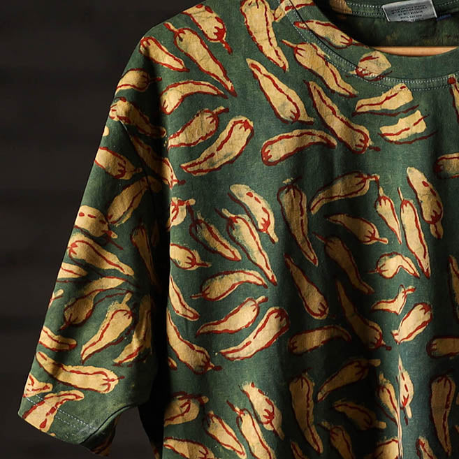 Bindaas art printed cotton unisex round neck t-shirt 48