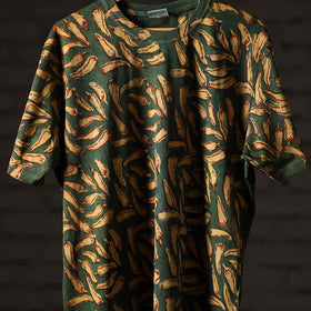 Bindaas art printed cotton unisex round neck t-shirt 48