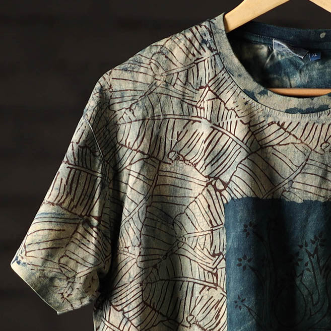 Bindaas art printed cotton unisex round neck t-shirt 49