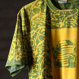 Bindaas art printed cotton unisex round neck t-shirt 50