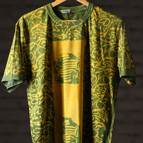 Bindaas art printed cotton unisex round neck t-shirt 50