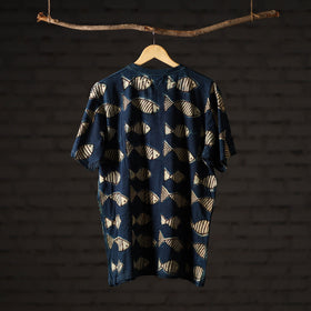 Bindaas art printed cotton unisex round neck t-shirt 60