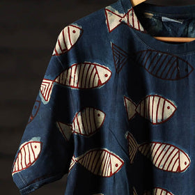 Bindaas art printed cotton unisex round neck t-shirt 60