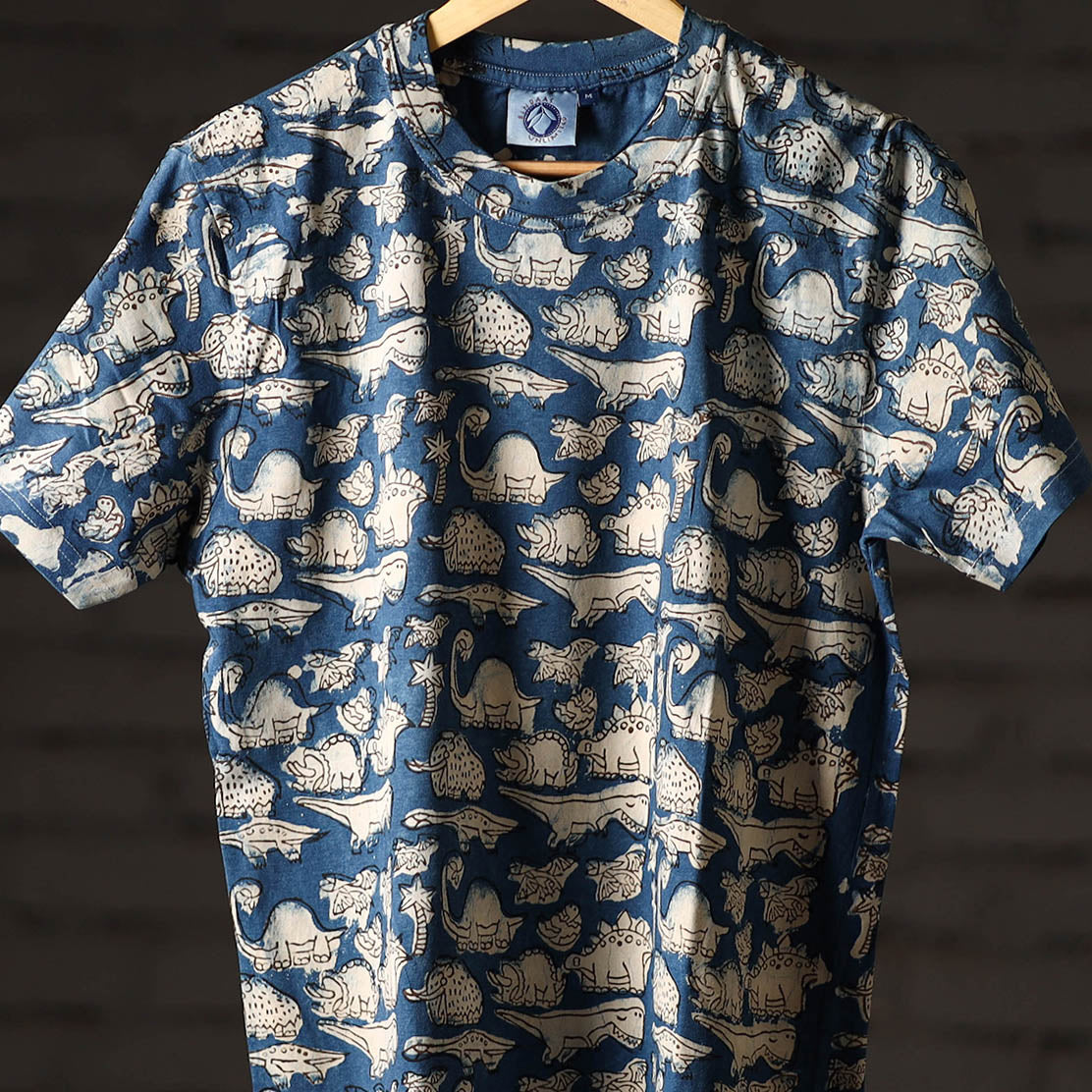 Bindaas art printed cotton unisex round neck t-shirt 94