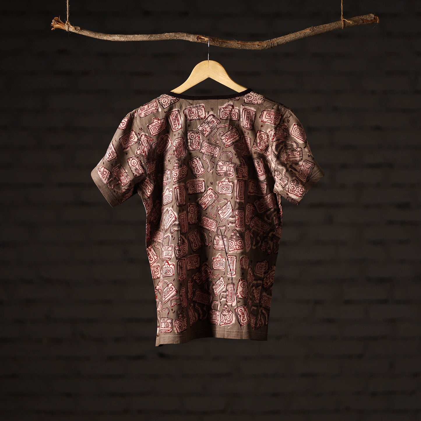 Bindaas art printed cotton women round neck t-shirt 79