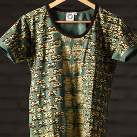 Bindaas art printed cotton women round neck t-shirt 79