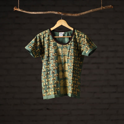 Bindaas art printed cotton women round neck t-shirt 79