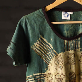 Bindaas art printed cotton women round neck t-shirt 81