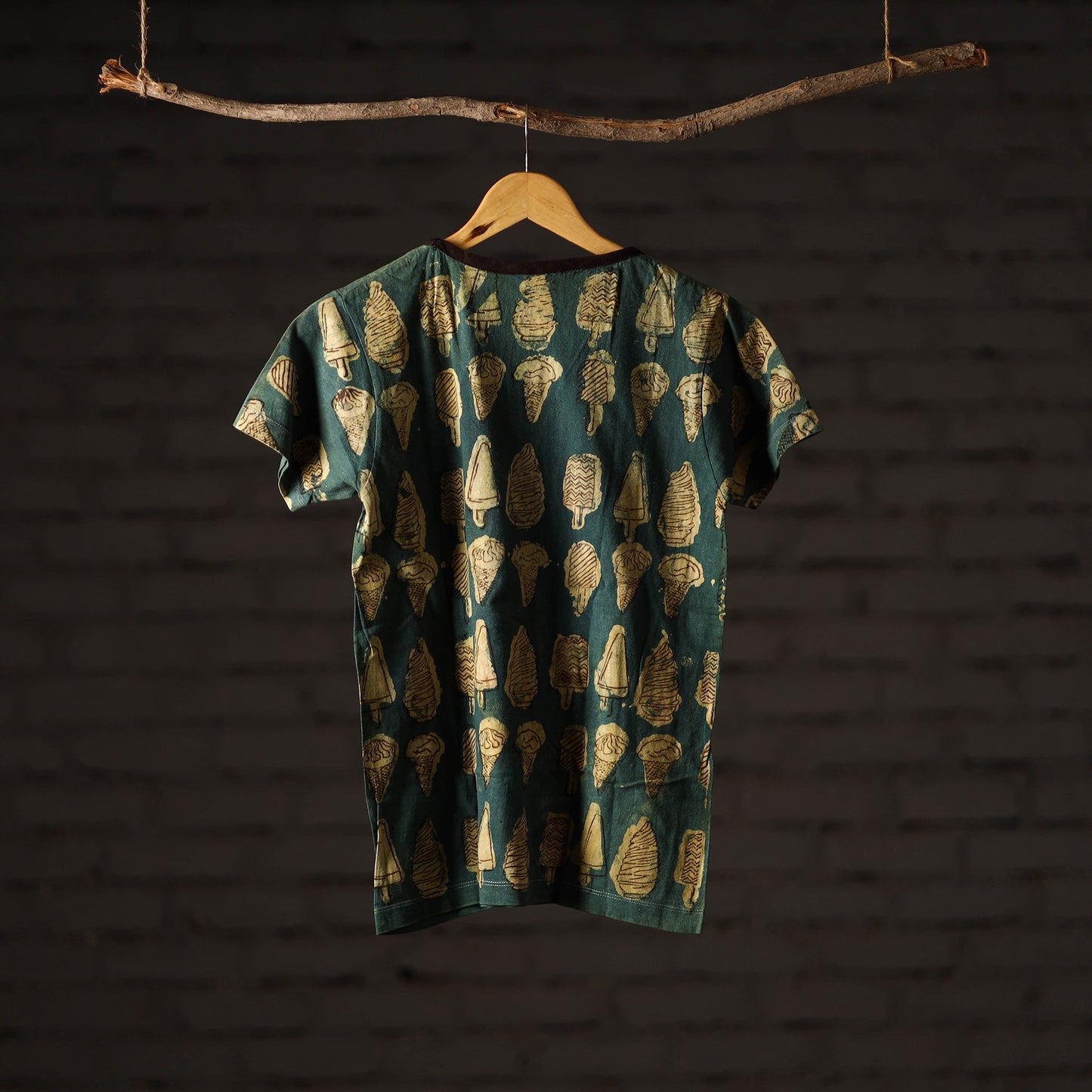 Bindaas art printed cotton women round neck t-shirt 81