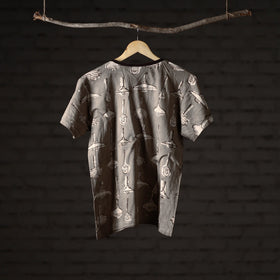 Bindaas art printed cotton women round neck t-shirt 85