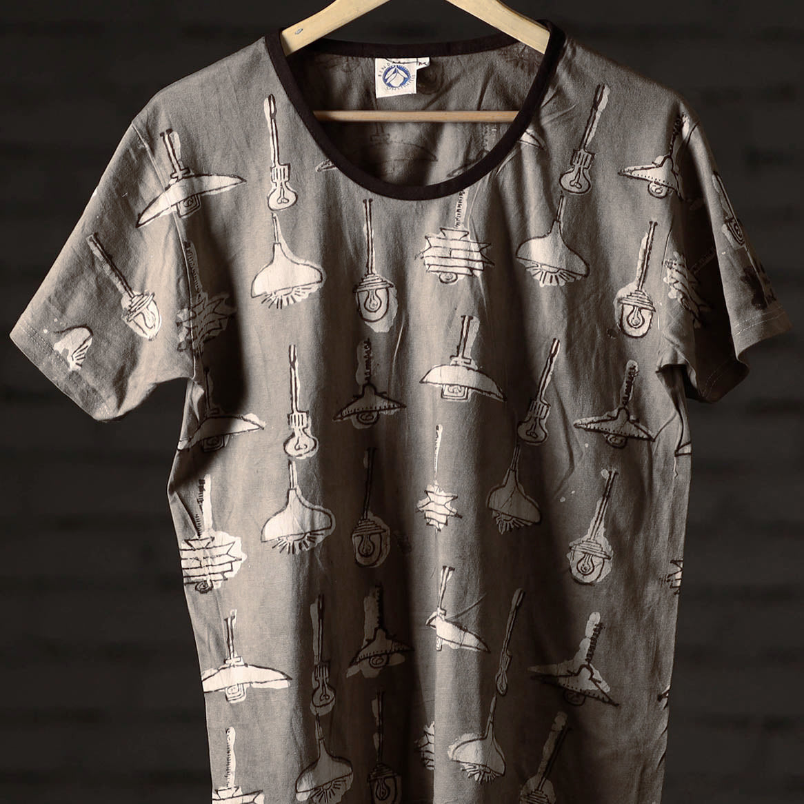 Bindaas art printed cotton women round neck t-shirt 85