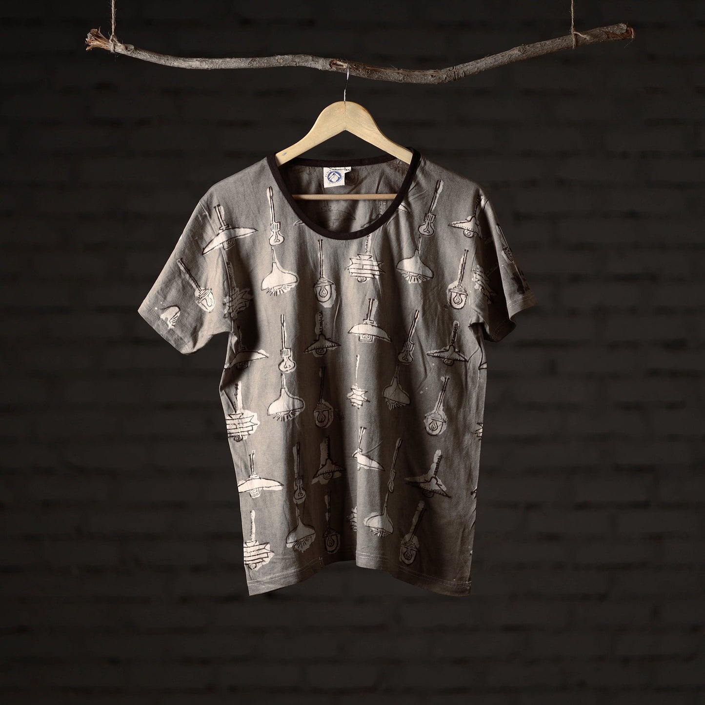 Bindaas art printed cotton women round neck t-shirt 85