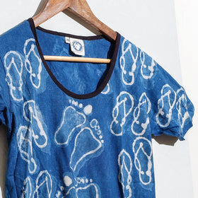 Bindaas art printed cotton women round neck t-shirt 87 - xs