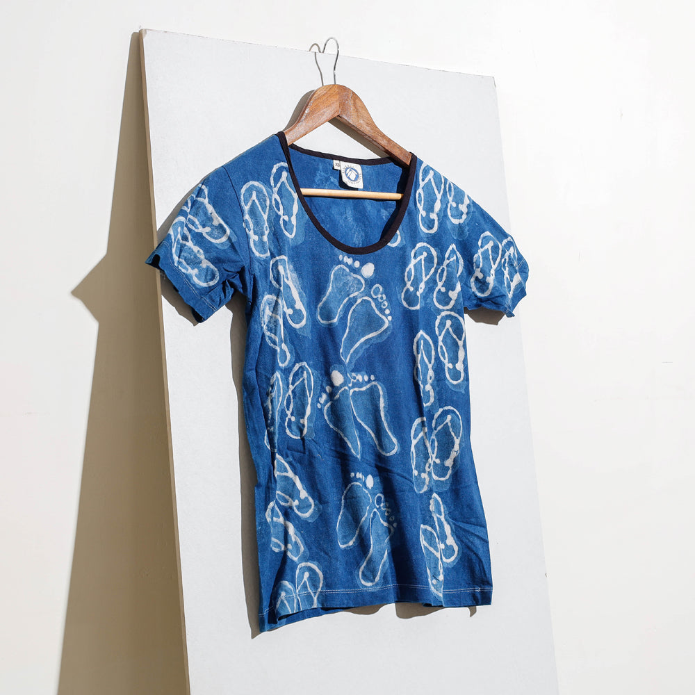 Bindaas art printed cotton women round neck t-shirt 87 - xs