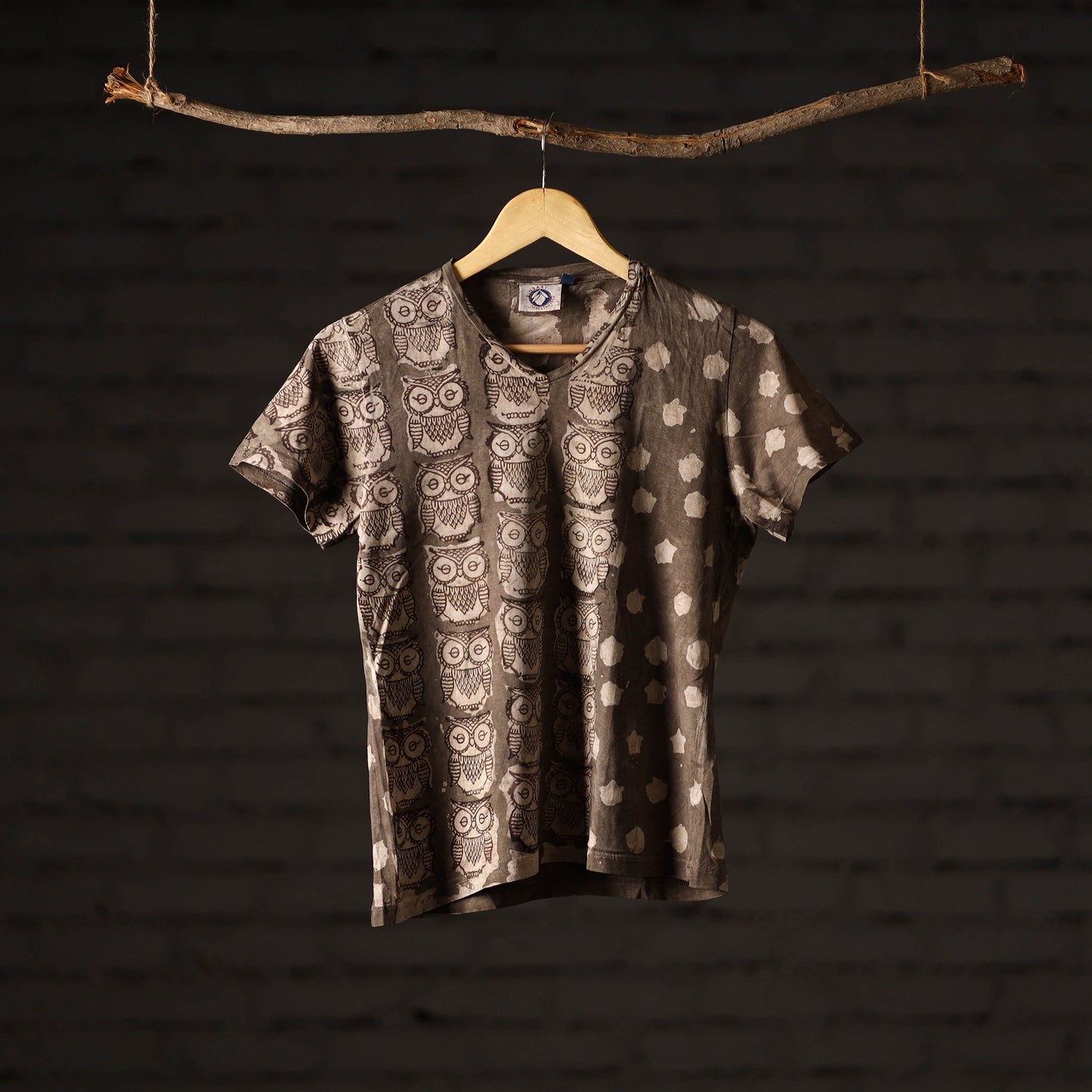 Bindaas art printed cotton women v neck t-shirt 03