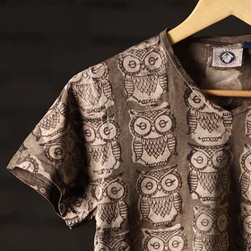 Bindaas art printed cotton women v neck t-shirt 03