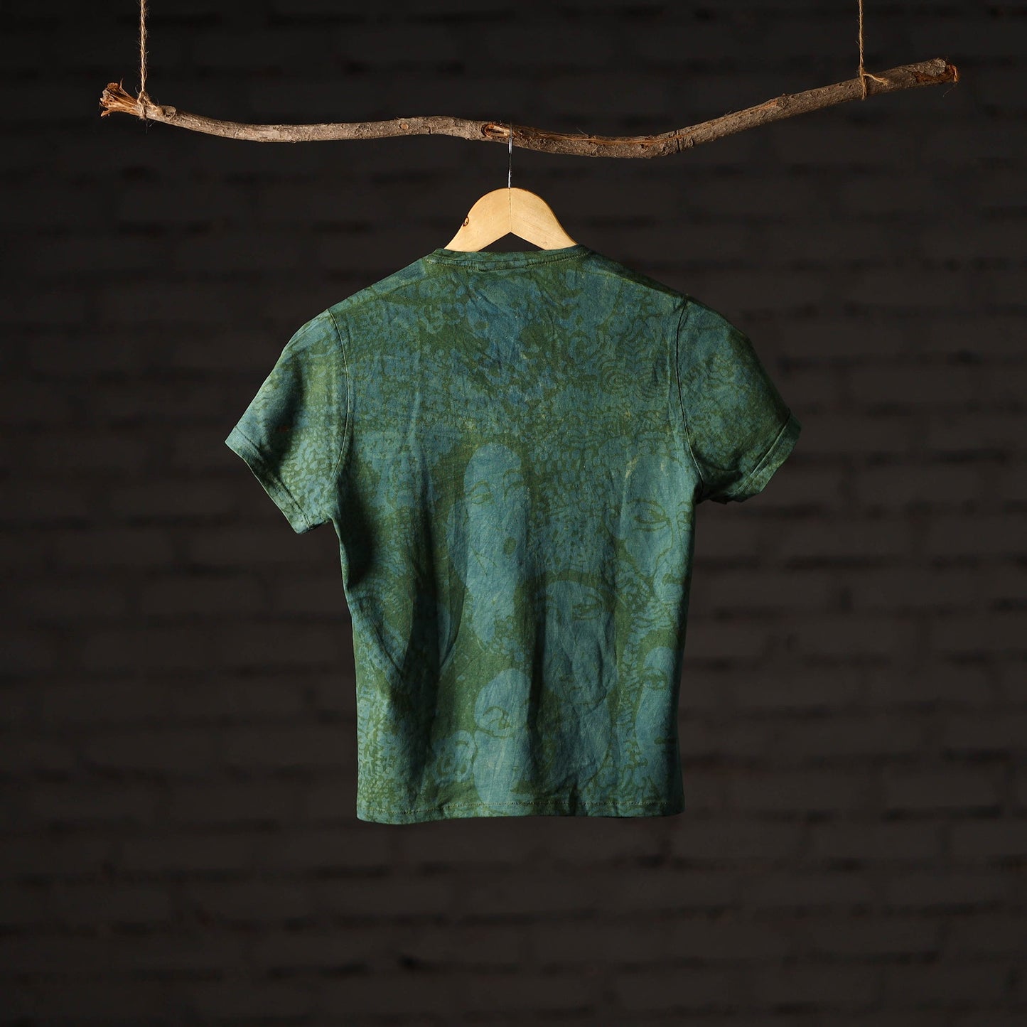  Bindaas Block Art Printed Cotton Women V Neck T-shirt