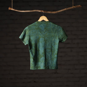  Bindaas Block Art Printed Cotton Women V Neck T-shirt