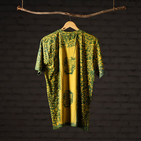 Bindaas art printed cotton unisex round neck t-shirt 50