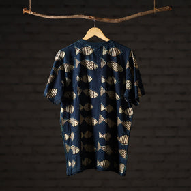 Bindaas art printed cotton unisex round neck t-shirt 60