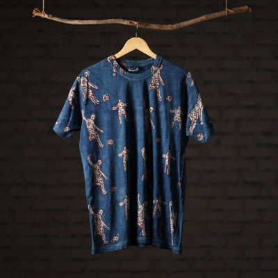Bindaas art printed cotton unisex round neck t-shirt 89