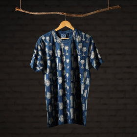 Bindaas art printed cotton unisex round neck t-shirt 01