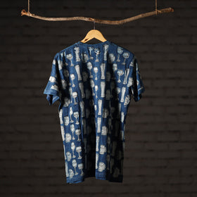 Bindaas art printed cotton unisex round neck t-shirt 01