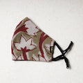   Bindaas Block Printed Cotton Snug Fit Face Cover 