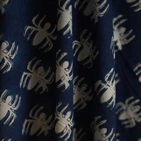 Bindaas hand block art print natural dyed cotton fabric 17
