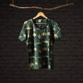 Bindaas hand printed cotton women round neck t-shirt 82