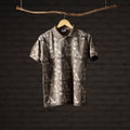 Bindaas Natural Dyed Art Block Print Unisex Polo Collar T-shirt