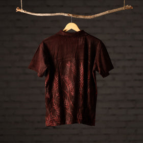 Bindaas natural dyed art unisex polo collar t-shirt 71