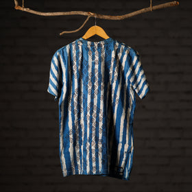 Bindaas natural dyed art unisex round neck t-shirt in pure