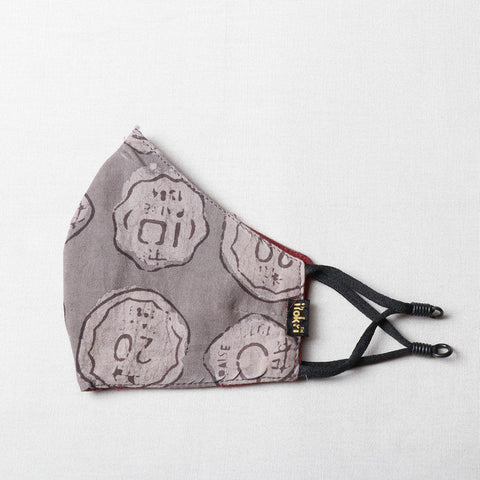  Bindaas Block Printed Cotton 3 Layer Snug Fit Face Cover 