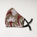   Bindaas Block Printed Cotton Snug Fit Face Cover 