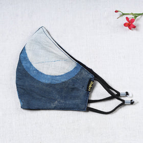   Bindaas Block Printed Cotton Snug Fit Face Cover 