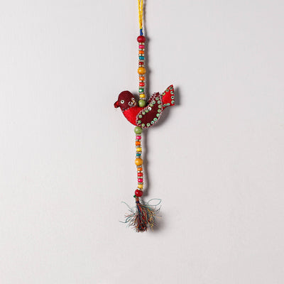  Buy Bird - Handmade Felt & Beadwork Wall Hanging 
