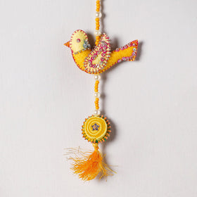  Buy Bird - Handmade Felt & Beadwork Wall Hanging 