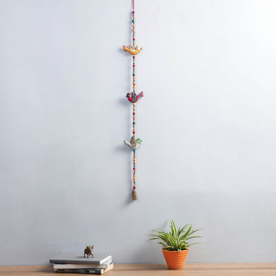  Buy Bird - Handmade Felt & Beadwork Wall Hanging 