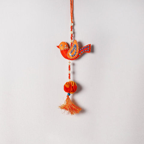  Buy Bird - Handmade Felt & Beadwork Wall Hanging 
