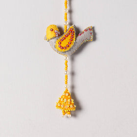  Buy Bird - Handmade Felt & Beadwork Wall Hanging 
