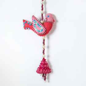  Buy Bird - Handmade Felt & Beadwork Wall Hanging 